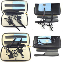 Professional Hair CuttingThinning Scissors Barber Shears Hairdressing Set Black PY1 P18 ILML
