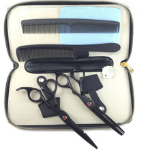 Professional Hair CuttingThinning Scissors Barber Shears Hairdressing Set Black PY1 P18 ILML