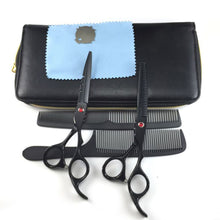 Professional Hair CuttingThinning Scissors Barber Shears Hairdressing Set Black PY1 P18 ILML