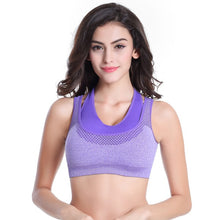 Professional Sexy Bra Mesh Women Fake Two-piece Push Up Fitness Vest Bras Workout Tank Tops ILML