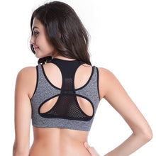 Professional Sexy Bra Mesh Women Fake Two-piece Push Up Fitness Vest Bras Workout Tank Tops ILML