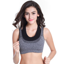 Professional Sexy Bra Mesh Women Fake Two-piece Push Up Fitness Vest Bras Workout Tank Tops ILML