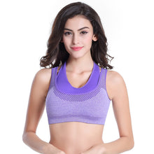 Professional Sexy Bra Mesh Women Fake Two-piece Push Up Fitness Vest Bras Workout Tank Tops ILML