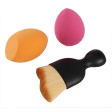 Professional makeup brushes Eye Shadow Contour Makeup Brush 2pc Sponges Powder Foundation ovale maquiagem cosmetics ILML