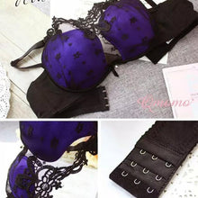 Push Up Women Sexy Bra Set Deep U Perspective Lace Underwear Lingerie Nylon Outfits ILML