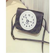 Retro Clock Printed Leather Women Shoulder Bags Lovely College Crossbody Bag School Messenger Bags Women's Hbags ILML