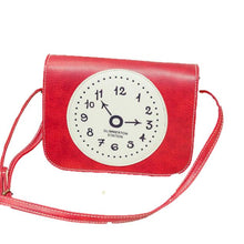 Retro Clock Printed Leather Women Shoulder Bags Lovely College Crossbody Bag School Messenger Bags Women's Hbags ILML