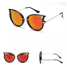 Retro Sunglasses Brand Designer Women Men Sunglasseetal Frame Golden Leg Cat Eye Shades Eyeglasses  ILML