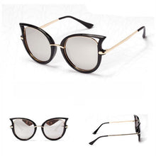 Retro Sunglasses Brand Designer Women Men Sunglasseetal Frame Golden Leg Cat Eye Shades Eyeglasses  ILML