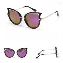 Retro Sunglasses Brand Designer Women Men Sunglasseetal Frame Golden Leg Cat Eye Shades Eyeglasses  ILML