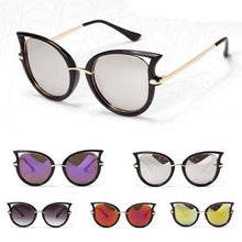 Retro Sunglasses Brand Designer Women Men Sunglasseetal Frame Golden Leg Cat Eye Shades Eyeglasses  ILML