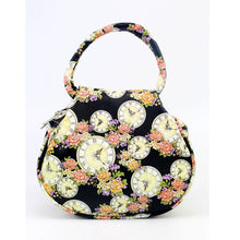 Retro Women Bag Printed Floral Clock leather Shoulder messenger Bag Hbag Casual Travel beach Bags bolsa Clutch  ILML