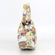 Retro Women Bag Printed Floral Clock leather Shoulder messenger Bag Hbag Casual Travel beach Bags bolsa Clutch  ILML