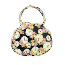 Retro Women Bag Printed Floral Clock leather Shoulder messenger Bag Hbag Casual Travel beach Bags bolsa Clutch  ILML