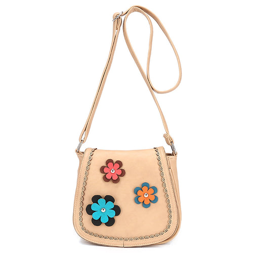 Retro Women's hbags Leather Hollow Three Floral pattern Tote Shoulder Crossbody Satchel Vintar Messenger Bag  ILML
