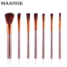 Rose gold 7pcs Pro makeup brushes Face Concealer Eyeshadow Powder Foundation Makeup Brush Concealer Palette Brushes Cosmetic ILML