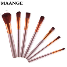 Rose gold 7pcs Pro makeup brushes Face Concealer Eyeshadow Powder Foundation Makeup Brush Concealer Palette Brushes Cosmetic ILML