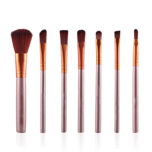 Rose gold 7pcs Pro makeup brushes Face Concealer Eyeshadow Powder Foundation Makeup Brush Concealer Palette Brushes Cosmetic ILML