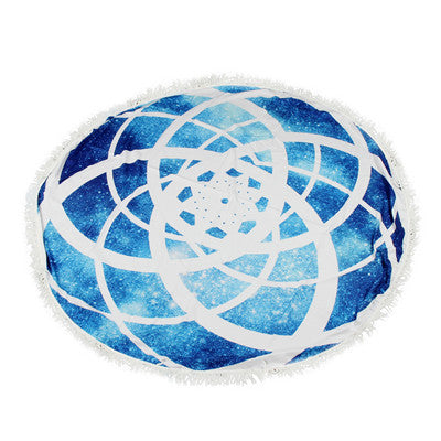 Round Beach Hippie Tapestry Mat Bikini Boho Women Scarf Luxury Neck Shawls Scarves Stole Bohemian Mala Wrap Stoles ILML