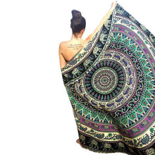Round Beach Mat Hippie Tapestry Bikini Boho Women Scarf Luxury Neck Scarves Bohemian Mala Throw Stole Wrap Stole ILML