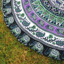 Round Beach Mat Hippie Tapestry Bikini Boho Women Scarf Luxury Neck Scarves Bohemian Mala Throw Stole Wrap Stole ILML