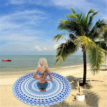 Round Beach Tapestry Beach Mat Bikini Boho Women Scarf Luxury Neck Shawls Scarves Stole Bohemian Mala Wrap Stoles ILML