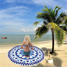 Round Beach Tapestry Beach Mat Bikini Boho Women Scarf Luxury Neck Shawls Scarves Stole Bohemian Mala Wrap Stoles ILML