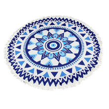 Round Beach Tapestry Beach Mat Bikini Boho Women Scarf Luxury Neck Shawls Scarves Stole Bohemian Mala Wrap Stoles ILML