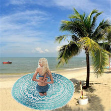 Round Beach Tapestry Beach Mat Bikini Boho Women Scarf Luxury Neck Shawls Scarves Stole Bohemian Mala Wrap Stoles ILML