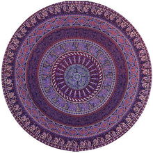 Round Hippie Tapestry Beach Mat Bikini Boho Women Scarf Luxury Neck Scarves Bohemian Mala Throw Stole Wrap Stole ILML
