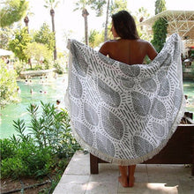 Round Hippie Tapestry Beach Throw Roundie Mat Bohemian Women Scarf Luxury Shawls Scarves Stoles Mala Wrap Scarf ILML