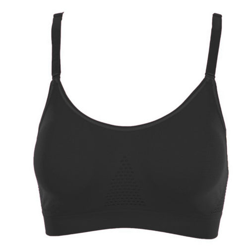 Seamless Racerback Women Padded Push Up Fitness S Bra Stretch Workout Crop Tops  ILML