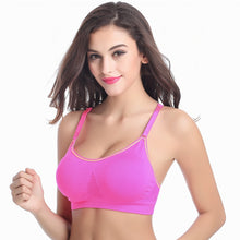Seamless Racerback Women Padded Push Up Fitness S Bra Stretch Workout Crop Tops  ILML