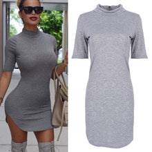 Sexy Bandage Bodycon Dress Short Sleeve Women Evening Party Back Zipper Dresseini Free Style Ladies Cloth ILML