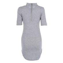 Sexy Bandage Bodycon Dress Short Sleeve Women Evening Party Back Zipper Dresseini Free Style Ladies Cloth ILML