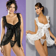 Sexy Lingerie Women Lace Nightwear Underwear Sleepwear Babydoll G-String Nightgown  ILML