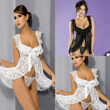 Sexy Lingerie Women Lace Nightwear Underwear Sleepwear Babydoll G-String Nightgown  ILML