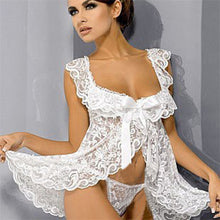 Sexy Lingerie Women Lace Nightwear Underwear Sleepwear Babydoll G-String Nightgown  ILML