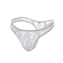 Sexy Men Underwear Lace Tanga Pouch Briefs Underpants Jacquard Lingerie G-String ILML
