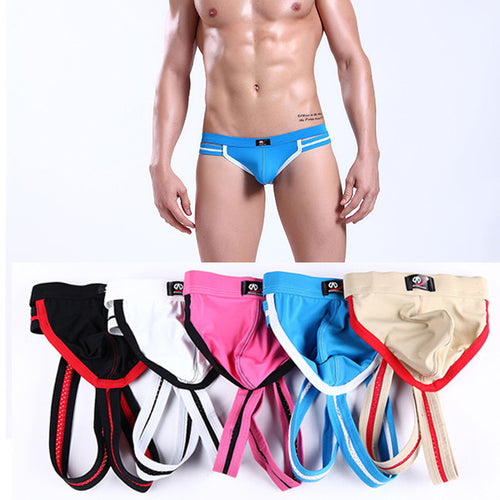 Sexy Men's Hole Thong Jockstrap Open Back Gay G-string Briefs Underpant Underwears  ILML