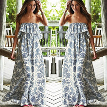 Sexy Off Shoulder Long Maxi XL Dress Women BOHO Evening Beach Sundress ILML