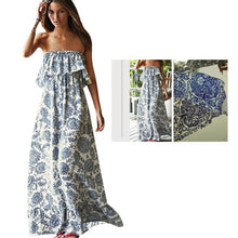 Sexy Off Shoulder Long Maxi XL Dress Women BOHO Evening Beach Sundress ILML