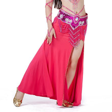 Sexy Professional Women Belly Dance Costume with Slit Modal Cotton Skirt Dress 7 colors ILML