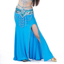 Sexy Professional Women Belly Dance Costume with Slit Modal Cotton Skirt Dress 7 colors ILML