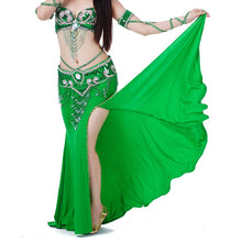 Sexy Professional Women Belly Dance Costume with Slit Modal Cotton Skirt Dress 7 colors ILML