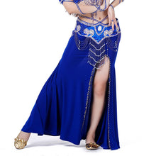 Sexy Professional Women Belly Dance Costume with Slit Modal Cotton Skirt Dress 7 colors ILML