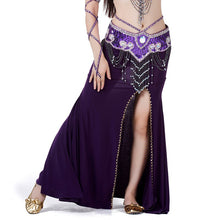 Sexy Professional Women Belly Dance Costume with Slit Modal Cotton Skirt Dress 7 colors ILML