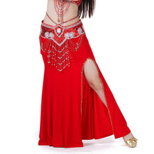 Sexy Professional Women Belly Dance Costume with Slit Modal Cotton Skirt Dress 7 colors ILML