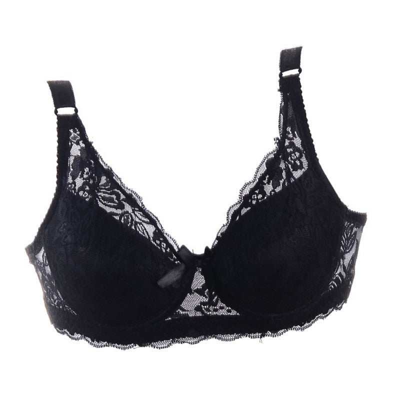 Sexy Push Up Bra 32 34 36 38 40 42 B 3/4 Cup for Women Lace Bras Thin Vest Style 8 Colors 16PY ILML