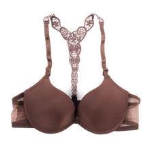 Sexy Push Up Bras for Women Front Closure Lace Racer Back Racerback Bra Smooth 32-36B PY4 Y3 ILML